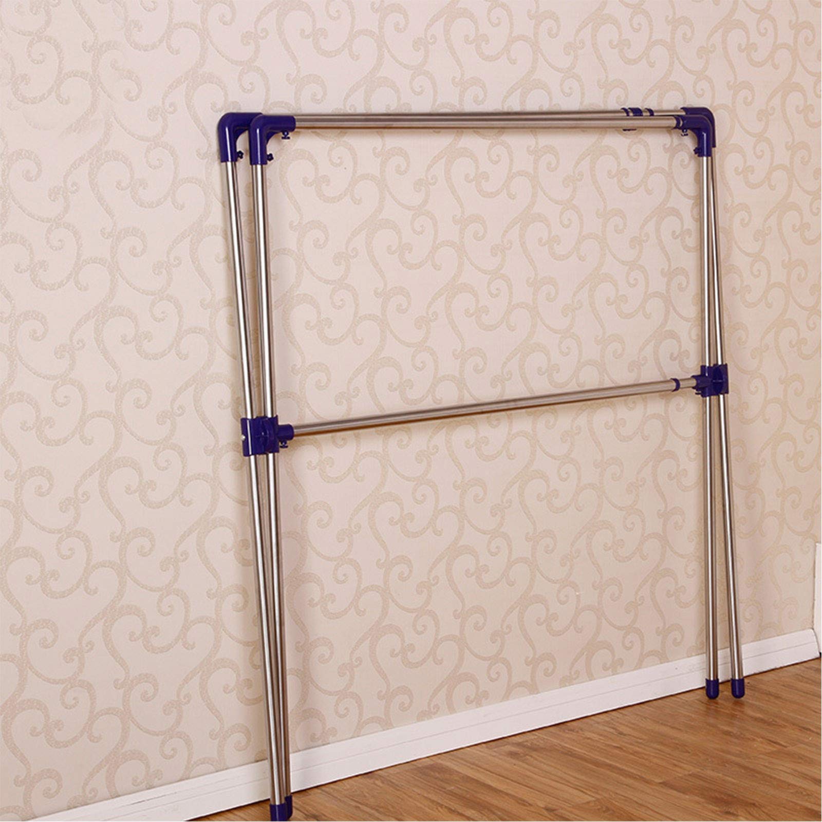 Stendibiancheria pieghevole in acciaio inox, per interni, per casa, roulotte, campeggio, design compatto (135 x 80 x 128 cm)