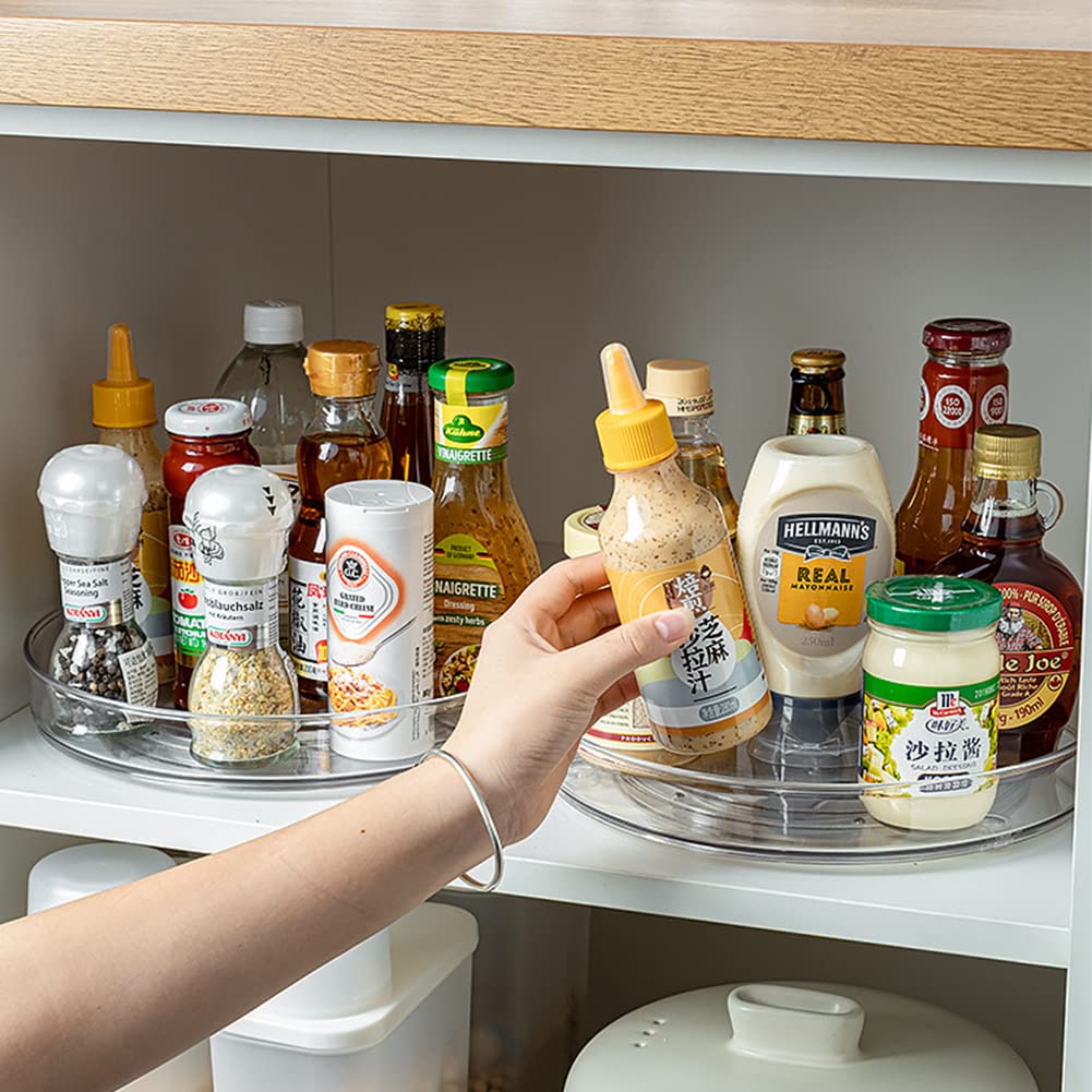 Organisateur Epices Rotating Serving Turntable LAU Lazy Susan Organiseur De Plateau Tournant Rectangulaire Plateau Tournant Lazy Susans épices Et Condiments