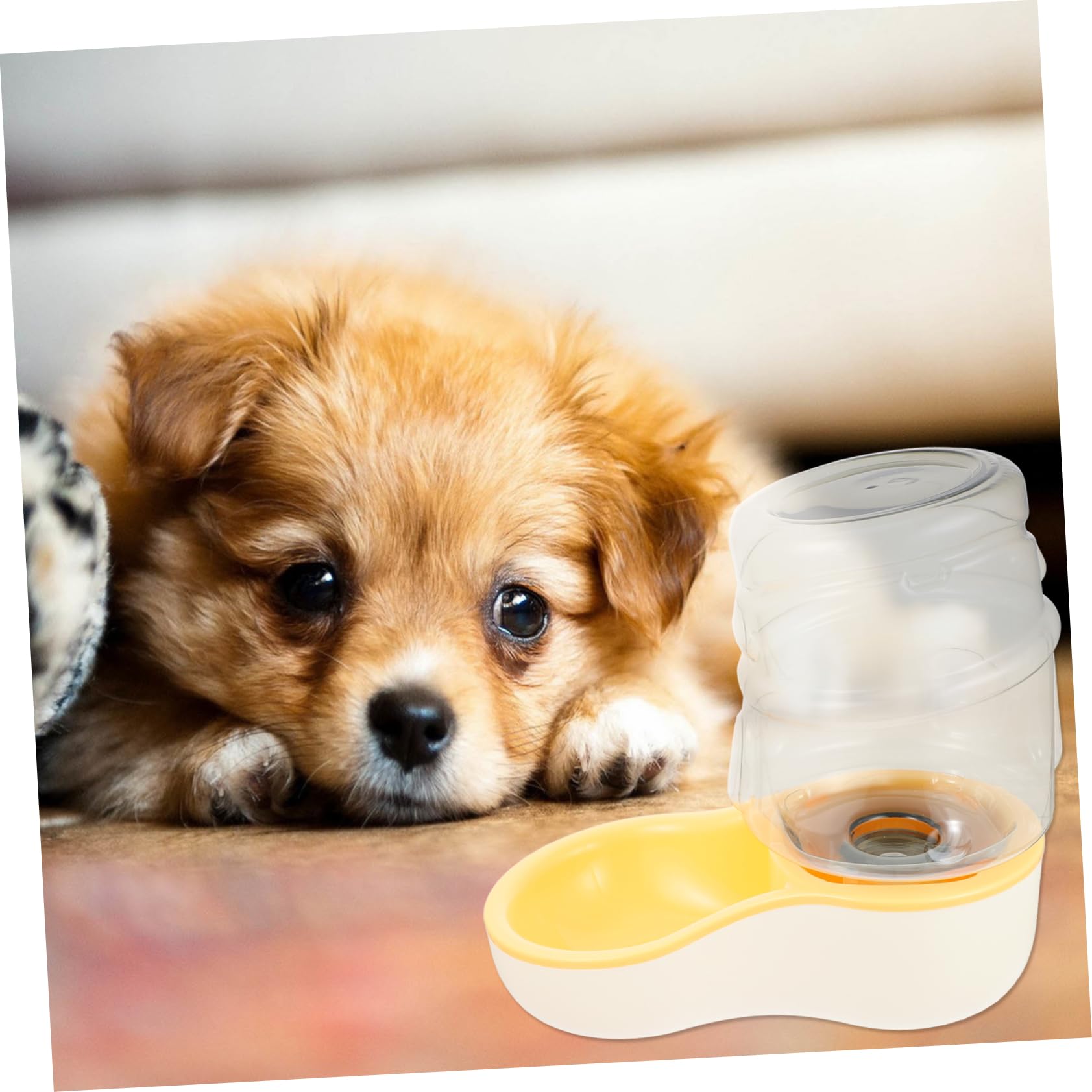WOONEKY Bebedero Automático Perro Tazón Agua Estable Material Práctico Antideslizante