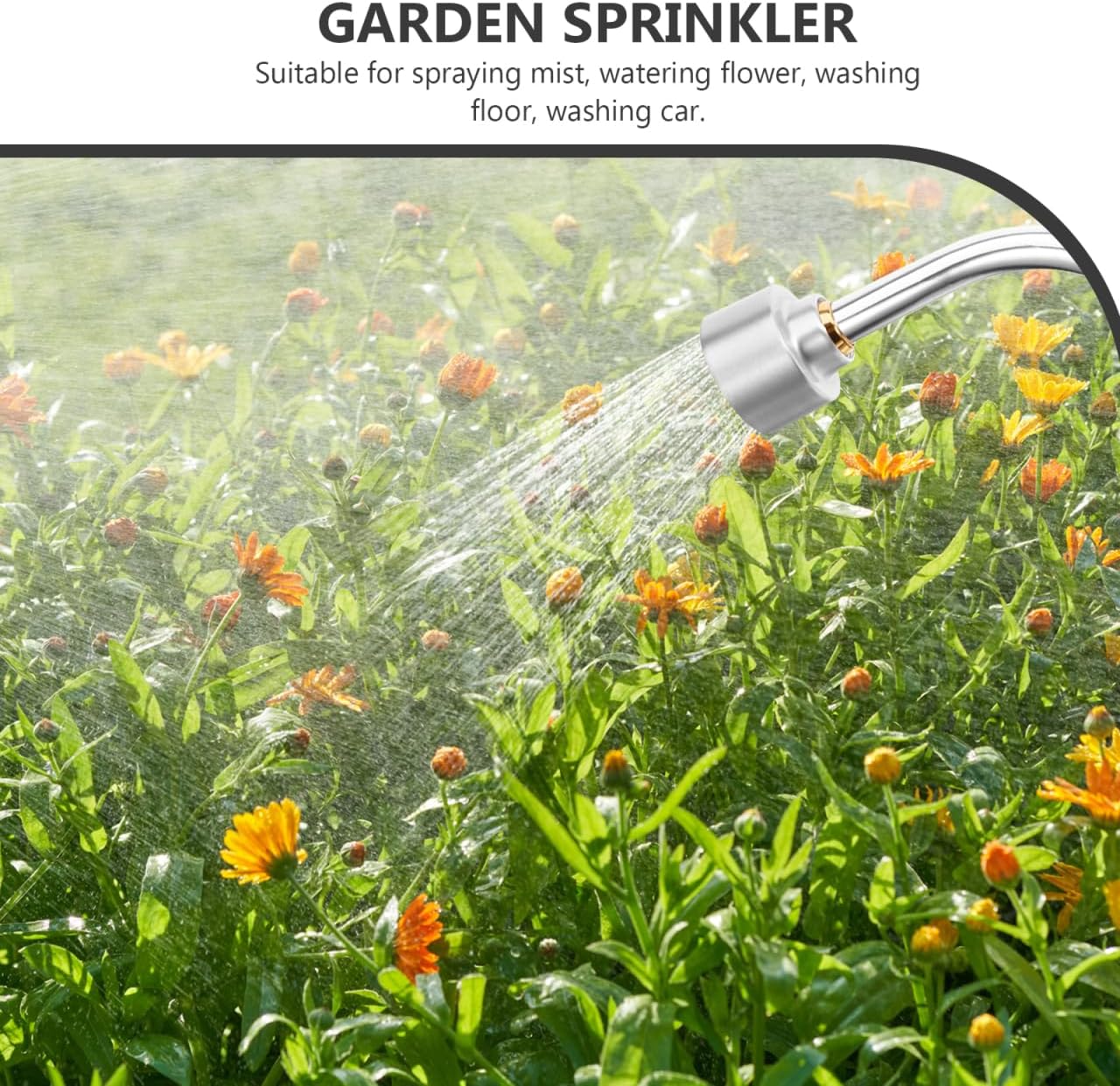DOITOOL Watering Sprayer Telescoping Water Wand: Turret Wand Sprinkler Garden Hose Nozzle Front Trigger Sprayer Adjustable Garden Hose Water 2000 rain Watering Holes