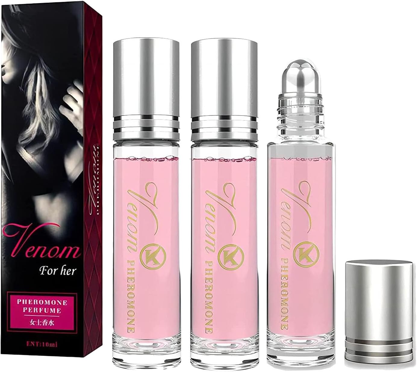 Lunex Phero Perfume,pheromones perfumes for women,Roll On Perfume, Portable Perfume Long Lasting Female(3Pcs)