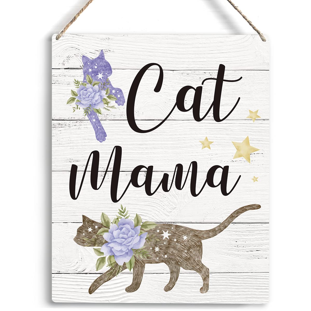 Cat Decor Cat Gifts For Cat Lovers Cat Mama Unique Idea For Cat Lovers Wall Decor Perfect Christmas Birthday Gifts For Women Decoration 6x8 Inch Metal Tin Sign