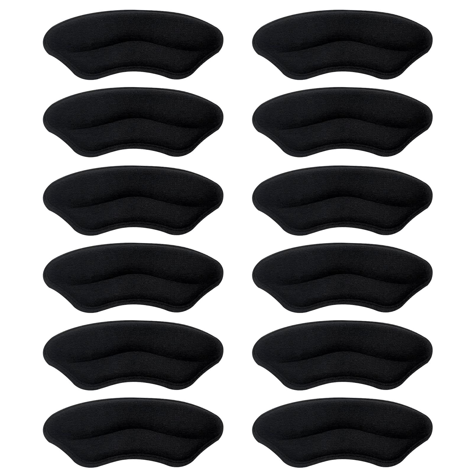 keepsweatHeel Pads,High Heel Inserts for Women,Heel Cushions for Back of Heel 6 Pairs Heel Grips/Pads for Shoes That are Too Big Heel Inserts for Loose Shoes,Foot Pads for Heel Pain Relief (Black)