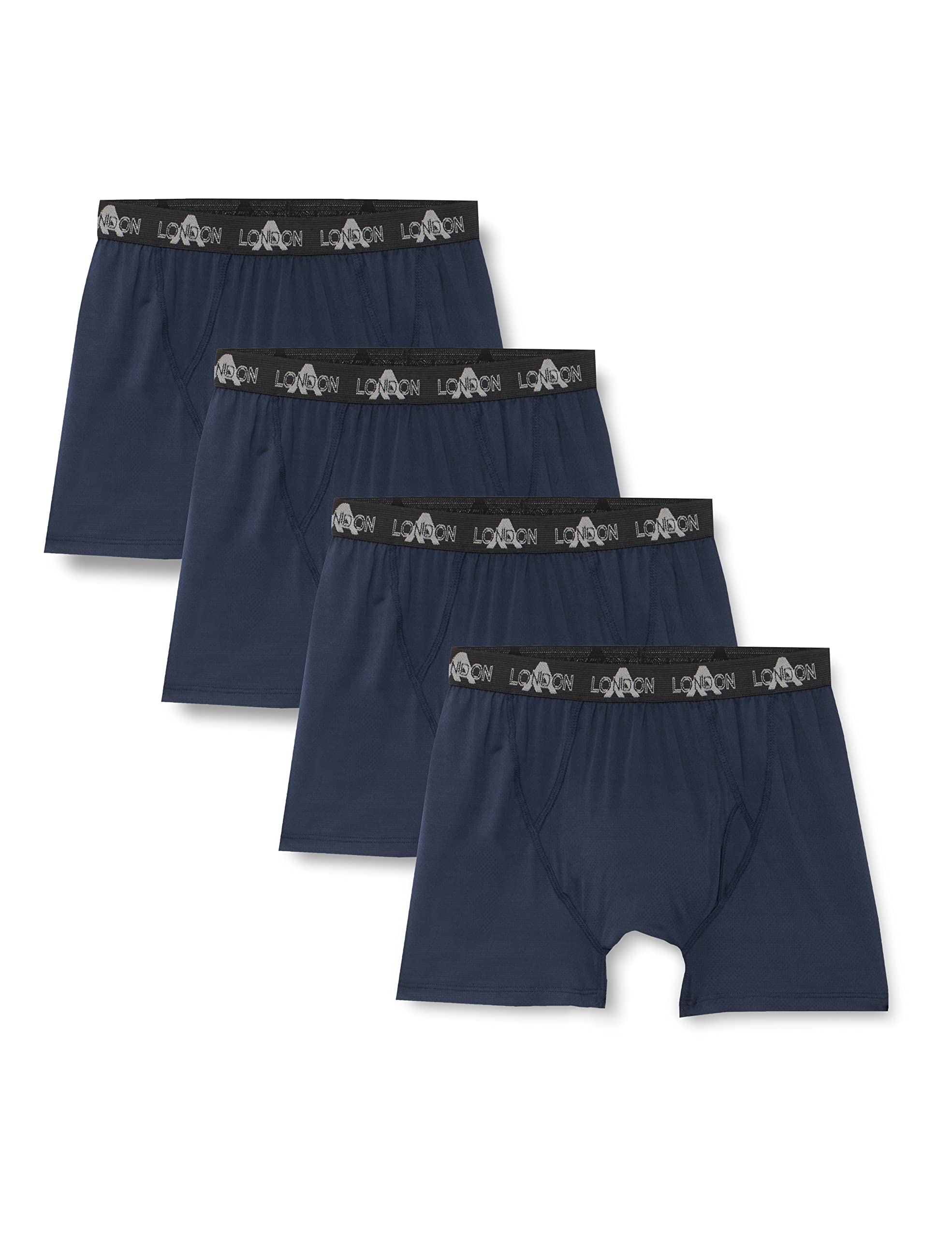 FM LondonMen's Mens Boxer Short-4 Pack Boxer Shorts