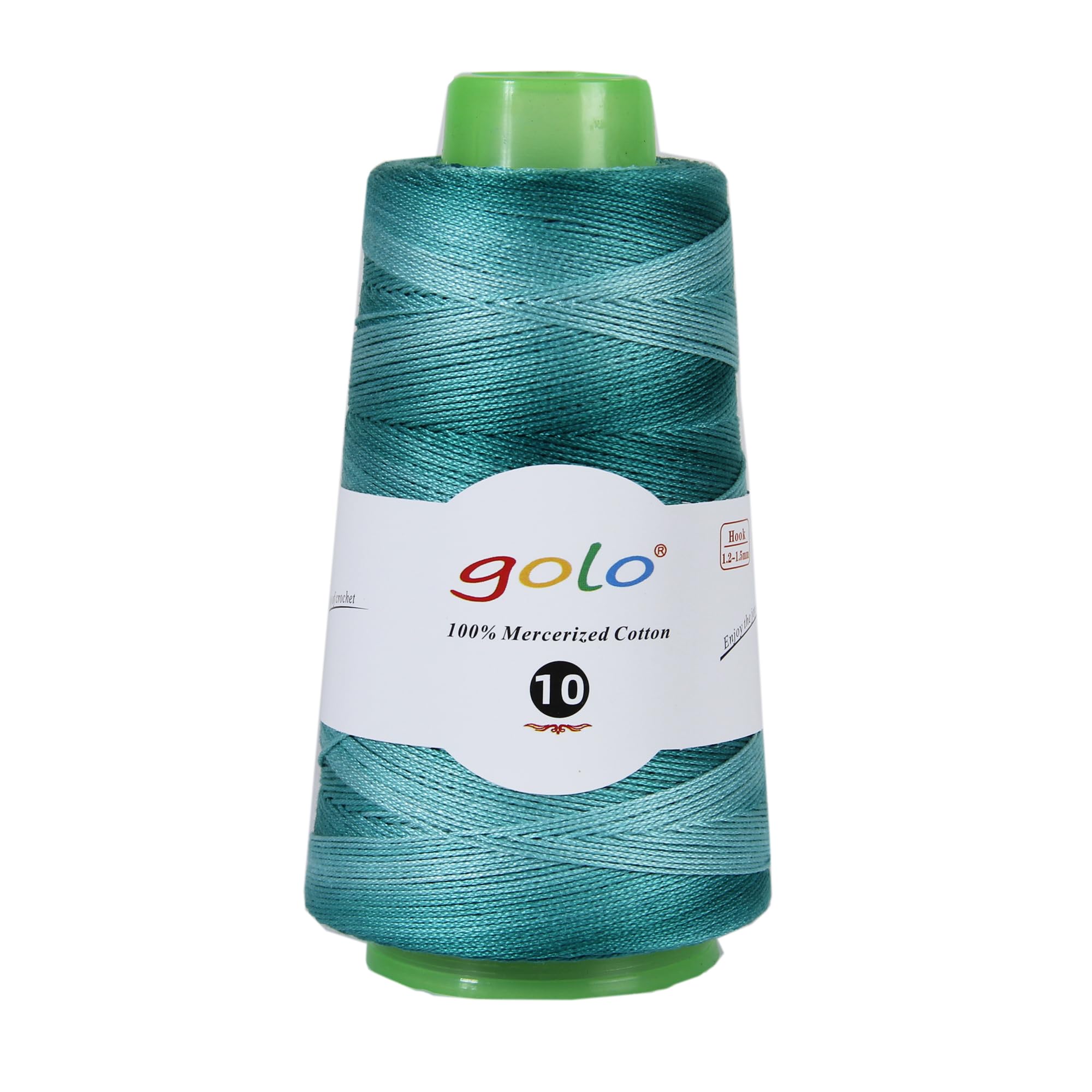 golo Crochet Thread Size 10 50g 285m Yarn for Hand Knitting Rainbow-Colored Yarn D06