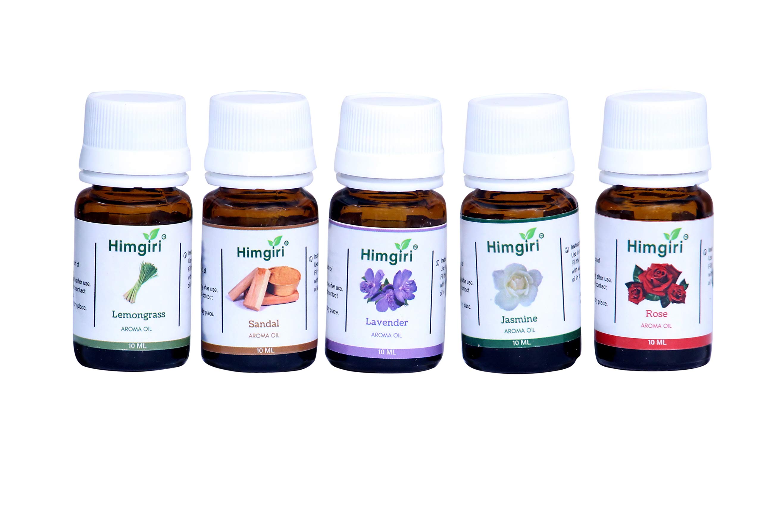 Himgiri Lavender, Lemongrass, Jasmine, Rose, Sandalwood Aroma Diffuser Oil, 10 ml Each, Pack of 5 (B082B9GZM9) Amazon Price History, Amazon Price Tracker
