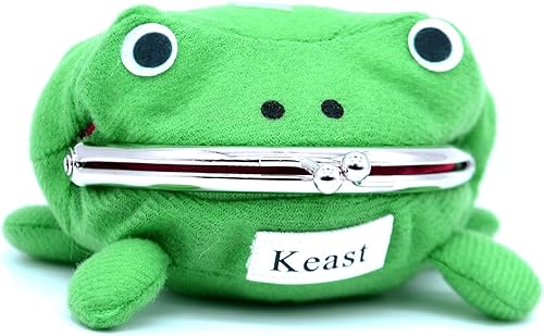 Miniatura 2 de Kcikn Monederos de peluche de anime para cosplay, monederos de rana de animales de dibujos animados, monederos, llavero para tarjetas de crédito,
