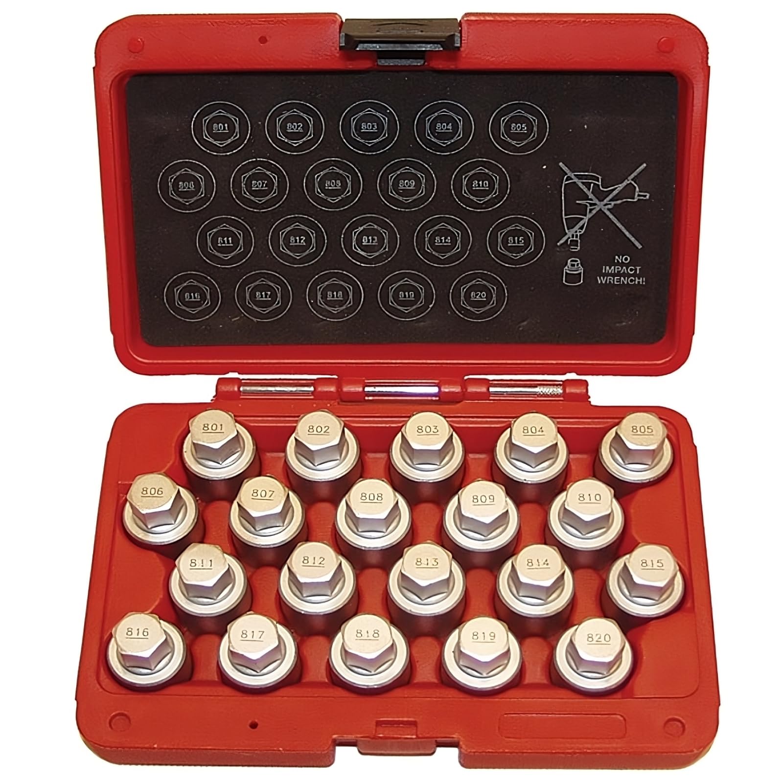 LTI TOOLS Wheel Locking Nut Key Kit 20 pcs, Compatible with Audi - Wheel Lock Key Set Lug Nut Removal Kit (LT4175)