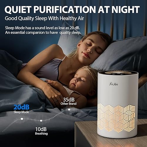 Miniatura 6 de FreAire Purificadores de aire para cubiertas de dormitorio de hasta 1086 pies cuadrados, purificadores de aire para el hogar, purificador de aire
