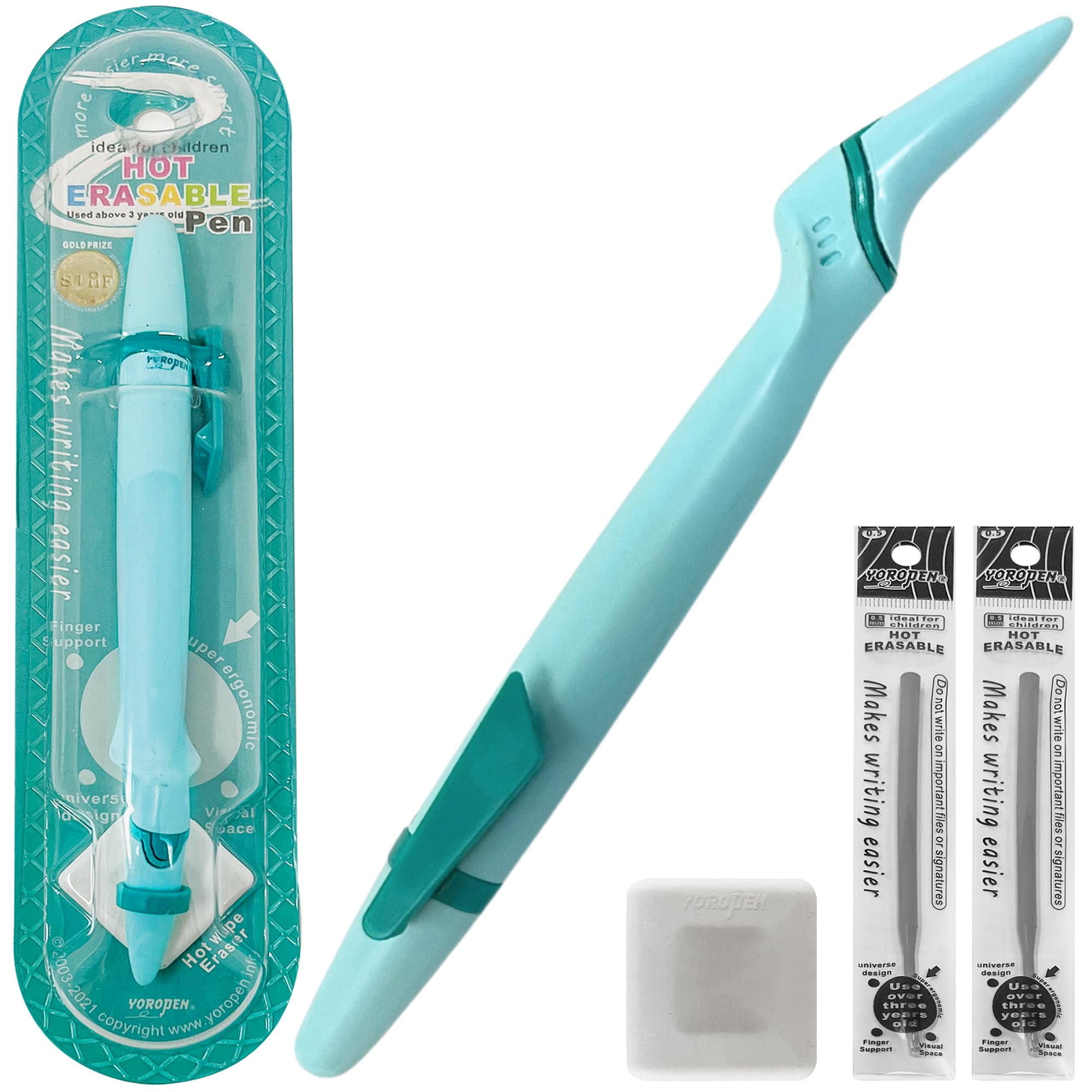 Lefty's Left Handed Erasable Pen No Smear - Smudge Free Soft Grip