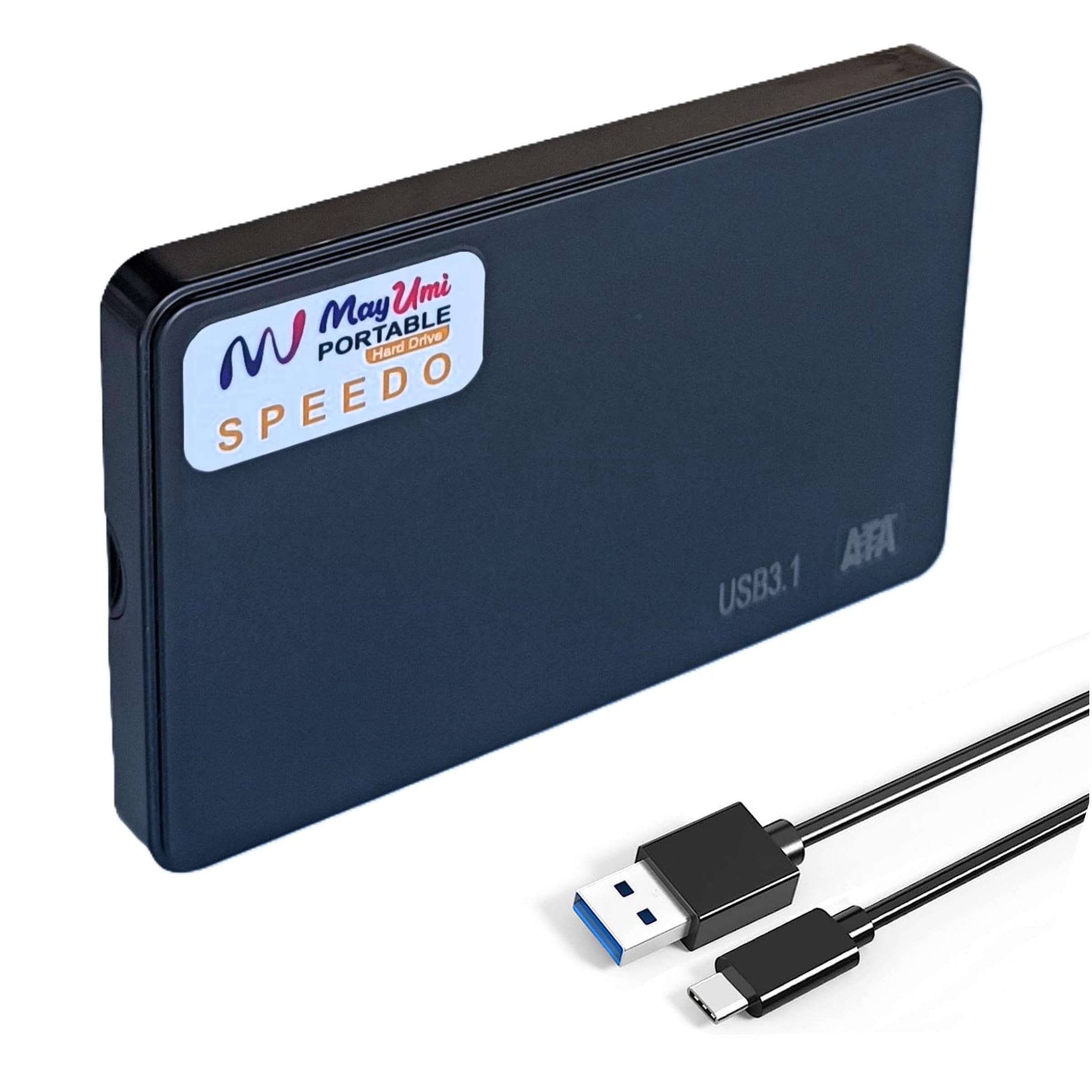 MAYUMI Speedo - Hi Speed USB 3.1 Portable External HDD with C Type Connector - for PC Laptop Windows Mac - 1 Yr Warranty with 3 yr Data Recovery Service - Hi Speed Hard Disk Drive - Black (500 GB) (B0DFZSL6Q1) Amazon Price History, Amazon Price Tracker