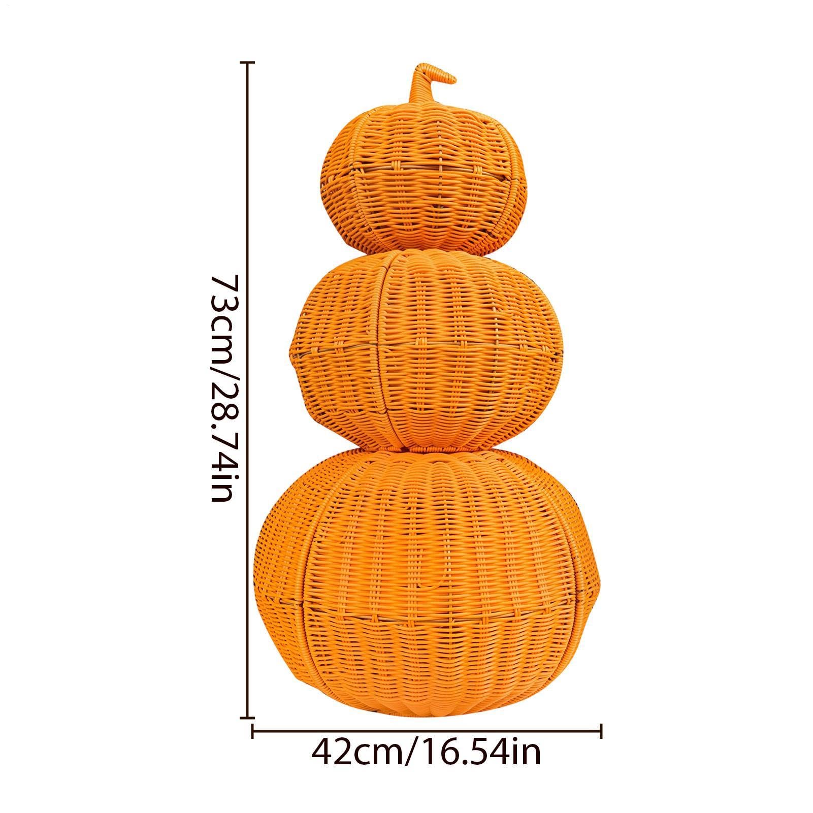 Cesto Portaoggetti A Forma Di Intrecciato Artigianale Centrotavola | Cesto Intrecciata Halloween Decor per Festa Raccolto Autunnale, Interni Esterni, Casa Soggiorno Mensola