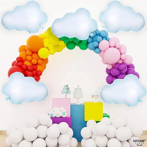 Miniatura 8 de KatchOn, Juego de globos de nubes enormes – 30 pulgadas, paquete de 5 | Decoraciones de fiesta de nubes | Decoraciones de despedida de soltera On