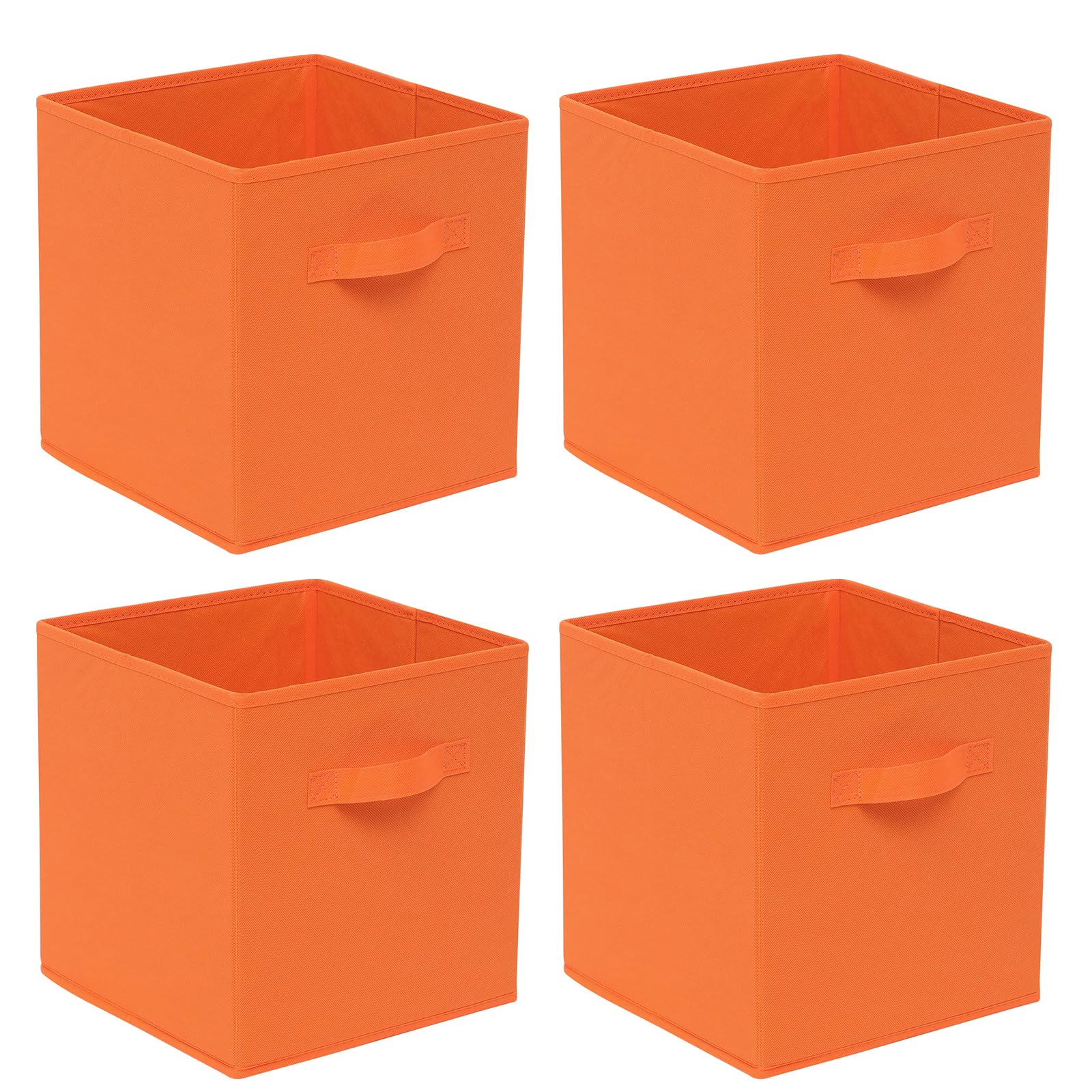 Homullel Foldable Storage Cube Boxes Set of 4, Storage Unit Box with Handle, Collapsible Storage Bins Organiser for Shelf Closet Organization — image 1