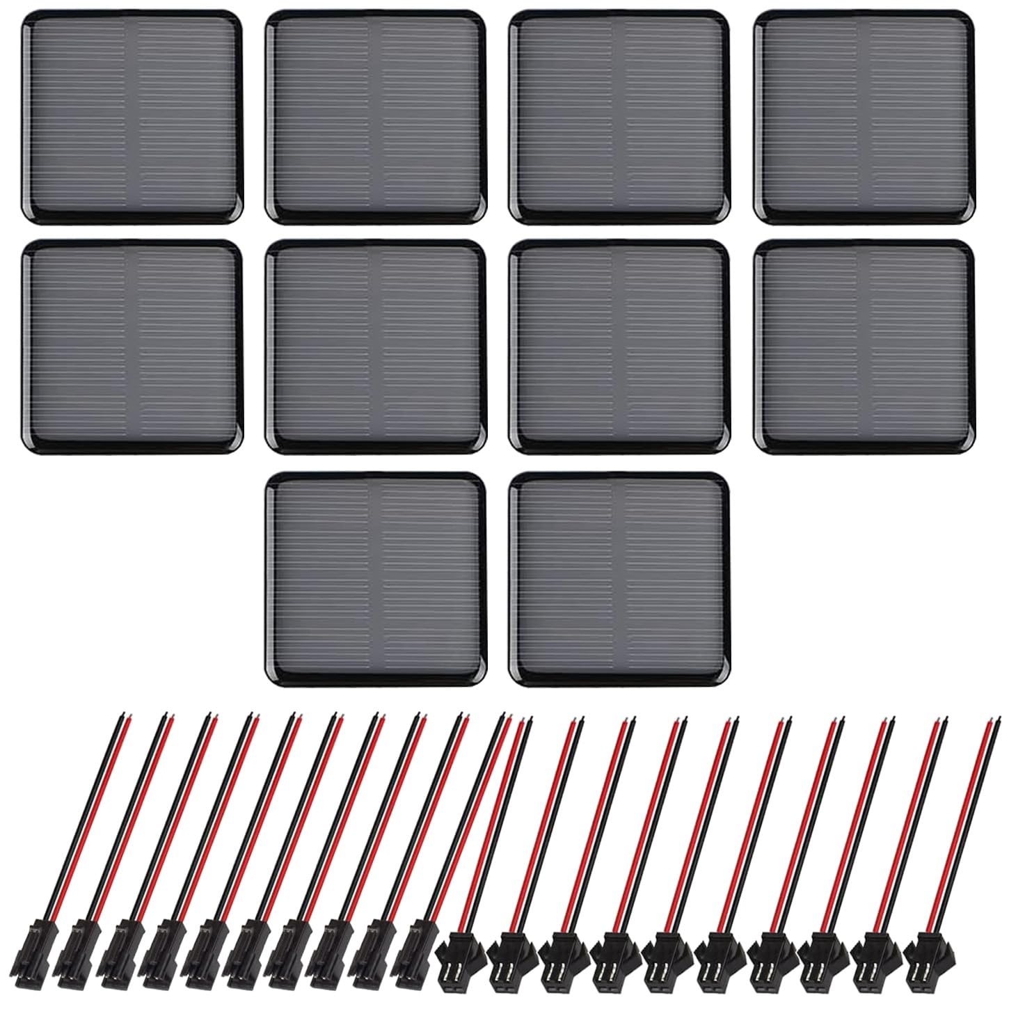 Produktbild von GTIWUNG Solarpanel 12V 2W 136x110mm – Polykristallin, Mit Krokodilklemmen, Für DIY, Garten & Kleine Geräte