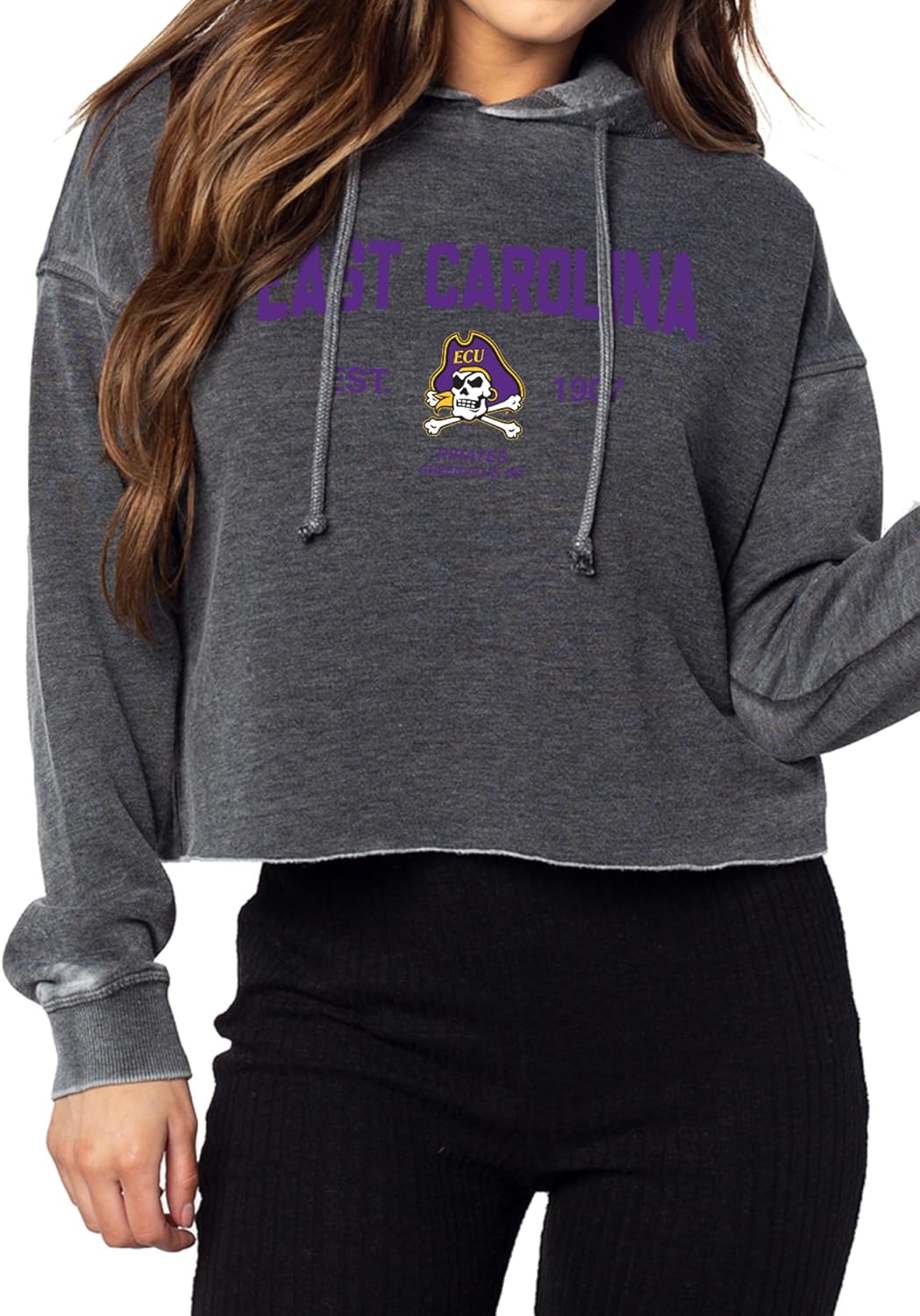 chicka-d Women's Campus Crop Top Hoodie