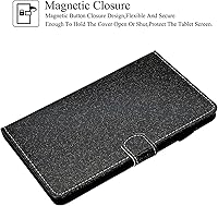 Vista 2 de REASUN Funda para Galaxy Tab A7 Lite de 8.7 pulgadas, piel sintética de alta calidad con ranuras para tarjetas, funda con soporte multiángulo