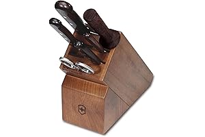Victorinox Swiss Classic Pro 7-Piece Knife Block Set with Rosewood Handles