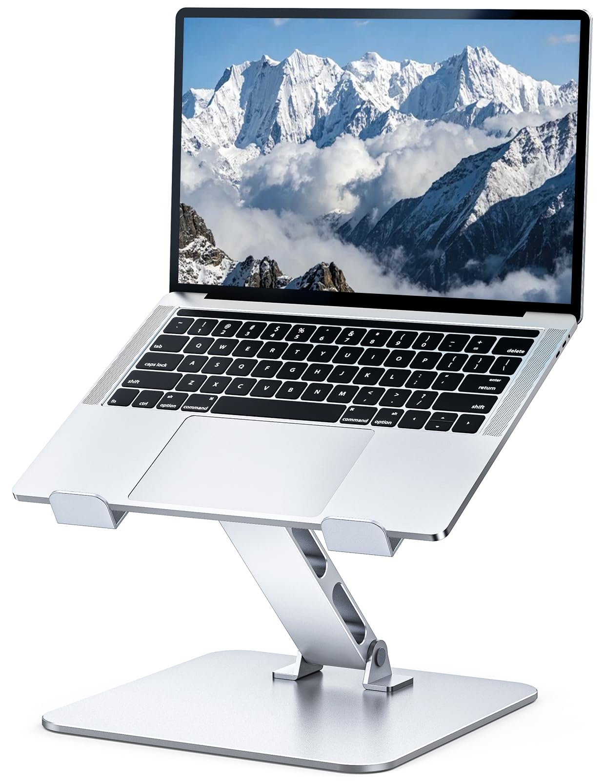 Adjustable Ergonomic Laptop Stand for Desk Foldable Computer Stand Stable Aluminum Lectern Notebook Riser Portable Laptop Holder Mount