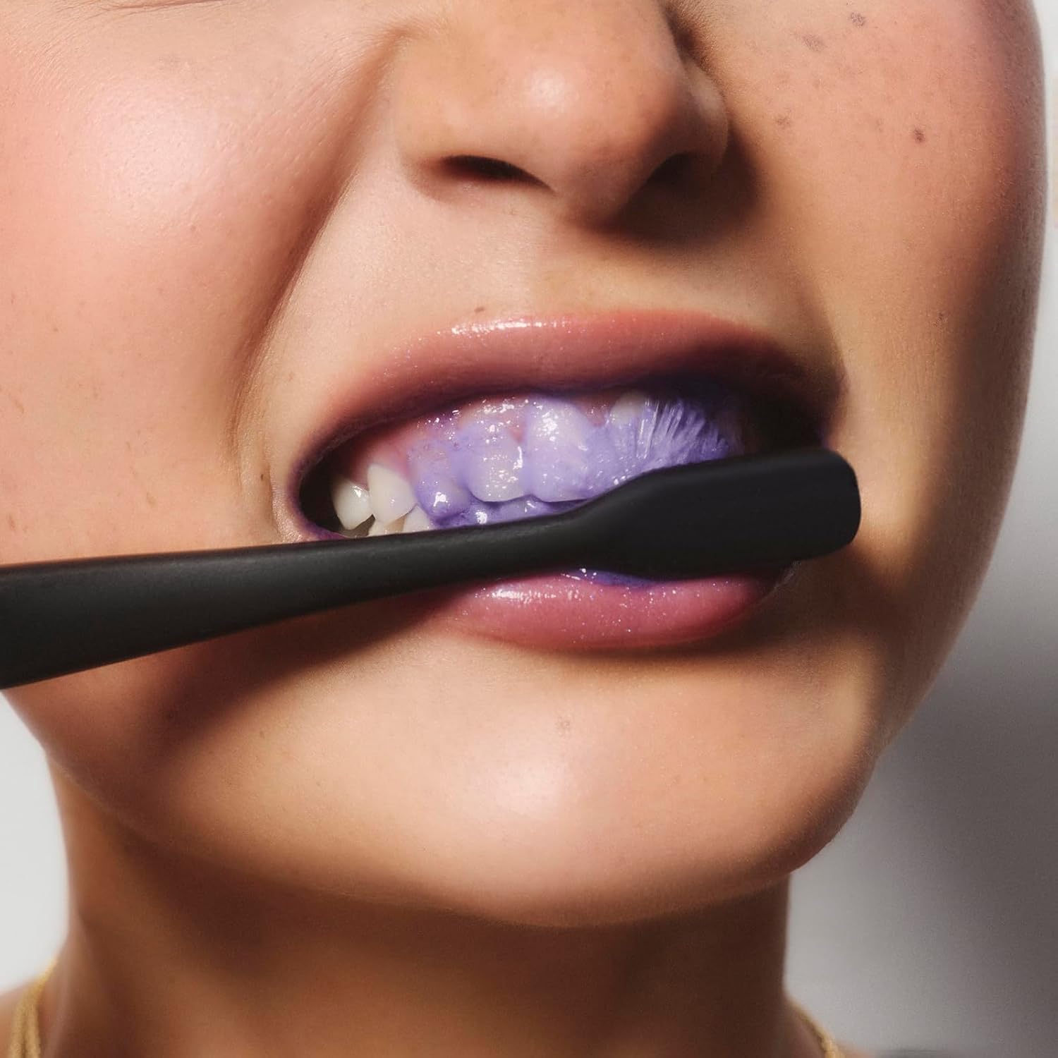 MOON Purple Toothpaste for Teeth Whitening, 4.2 Oz, Mint, Fluoride Free Hydroxyapatite Toothpaste, Color Correcting Formula to Neutralize Stains, Vegan Oral Care