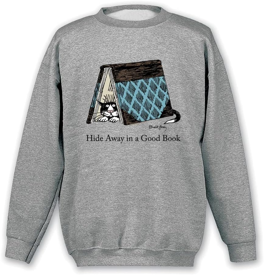 Women's Hide Away in A Good Book Cat Shirt