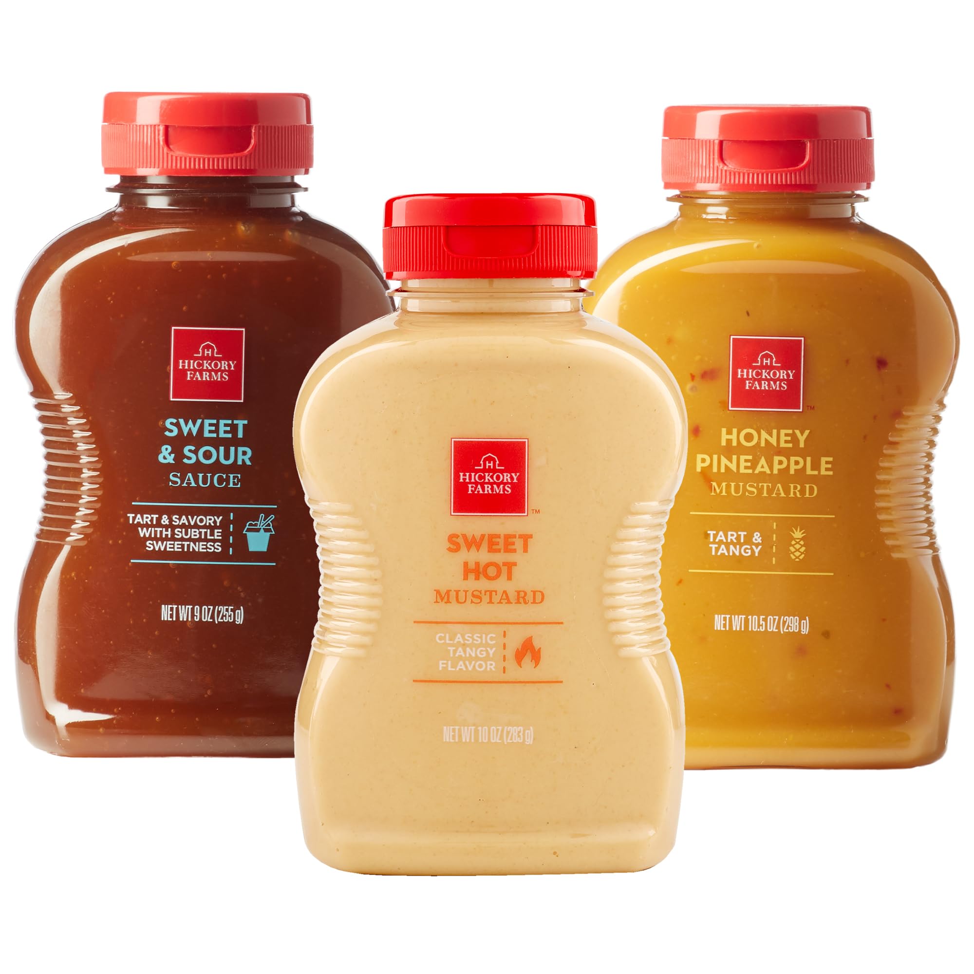 Hickory Farms Condiment Sampler | Gourmet Mustard Variety Pack - 3 Pack | Great for Snacking, Dipping, Recipes, Glazes, and Charcuterie Boards