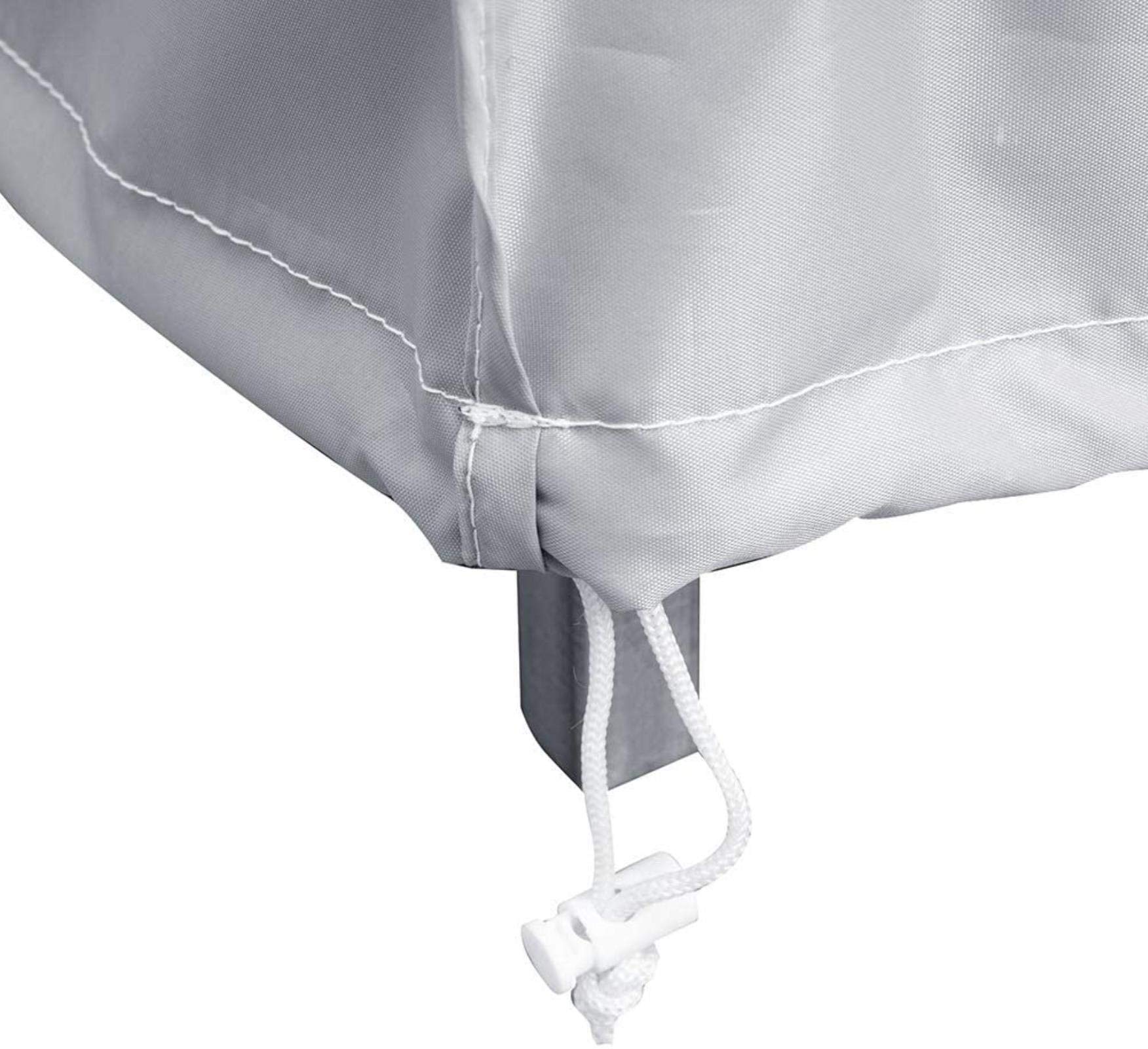 Housses de meubles de jardin imperméables 200 x 160 x 70 cm Anti UV Oxford Tissu résistant à la déchirure Rectangulaire pour meubles de jardin rotin ensemble de patio couleur