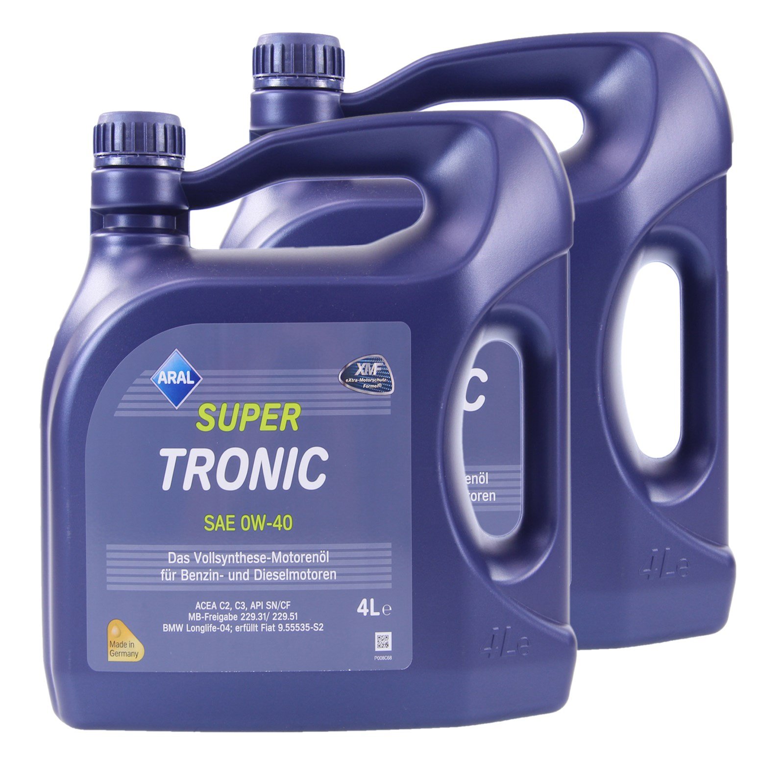 2x 4 Liter Aral SuperTronic G 0W-40 Motoröl – Top Für Kalte Starts & Lange Intervalle