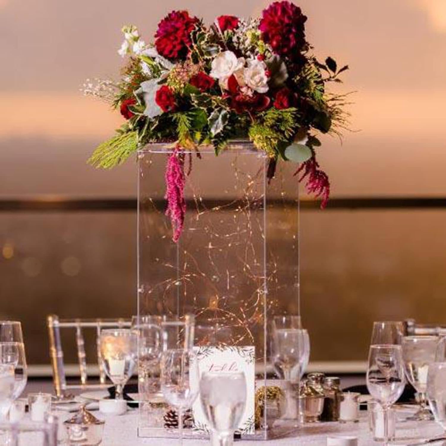 Efavormart 24" Acrylic & Lucite Wedding Decor Ideas Clear