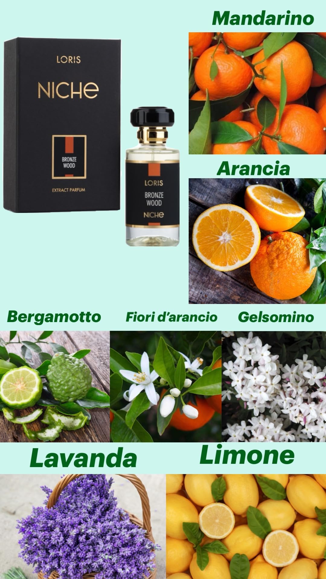 Profumo Di Nicchia Unisex LORIS PARFUM NICHE BRONZE WOOD 50 ML ESTRATTO DI PROFUMO