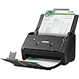 Epson Workforce ES-500WR Wireless Color Receipt & Document Scanner for PC and Mac, Auto Document Feeder ADF , black