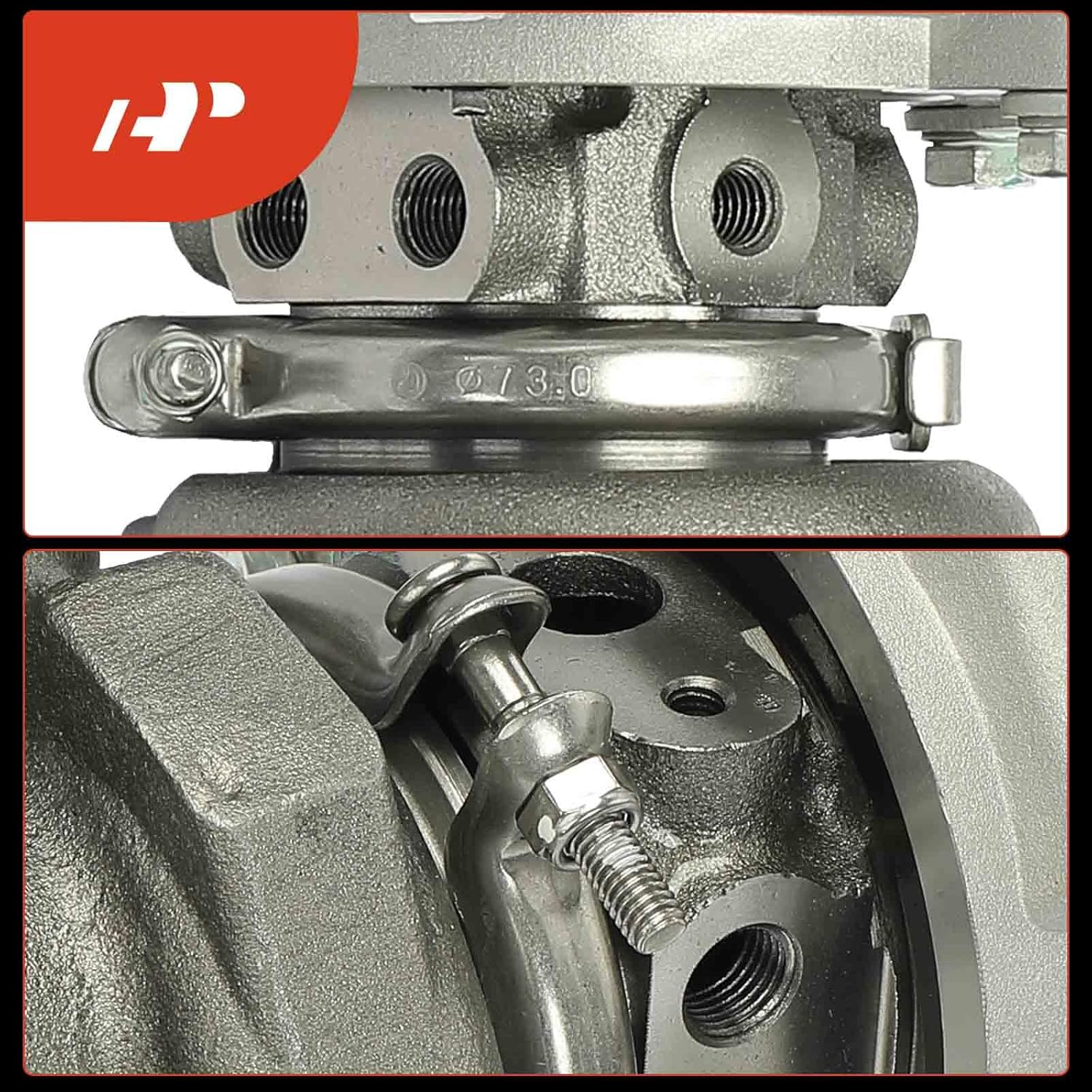 A-Premium TD04L-04HL Complete Turbocharger Turbo Kit Compatible with Subaru & Saab Models - Forester 2004-2008, Impreza 2003-2007, Baja 2004-2006, 9-2X 2006 - Replaces 14411AA532