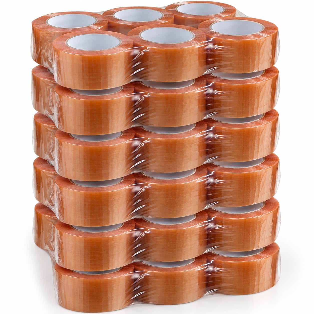 Cinta de Embalaje Transparente 48 mm x 126 m. longitud – Precinto Adhesivo de Larga Duración – Desenrollado Silencioso – Para Cajas, Envíos, Mudanzas, Almacén y Palets