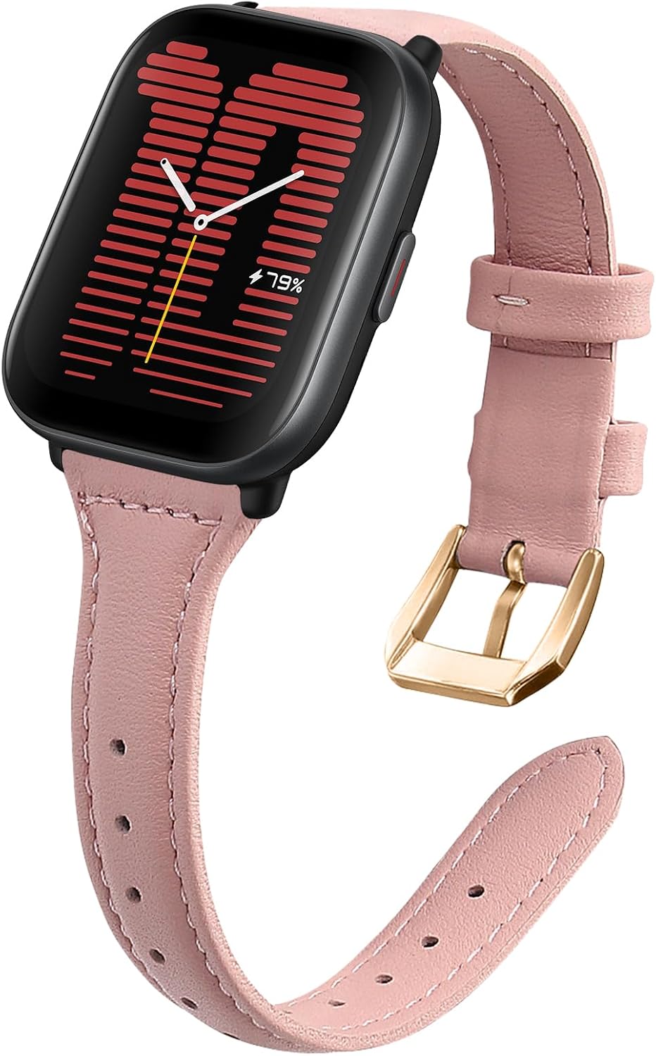 MaEiol 20mm Cinturino Pelle per Amazfit Active 2 Square/Amazfit Active 2 / Active/GTR Mini/GTR