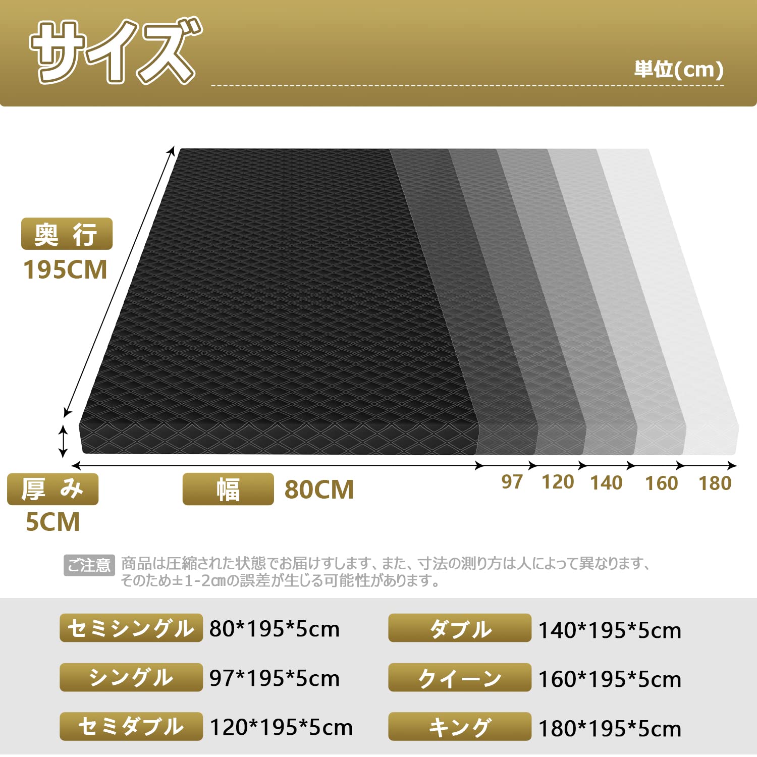 Amazon.co.jp: Homwarm マットレス ベットマット 高反発 敷布団 厚さ