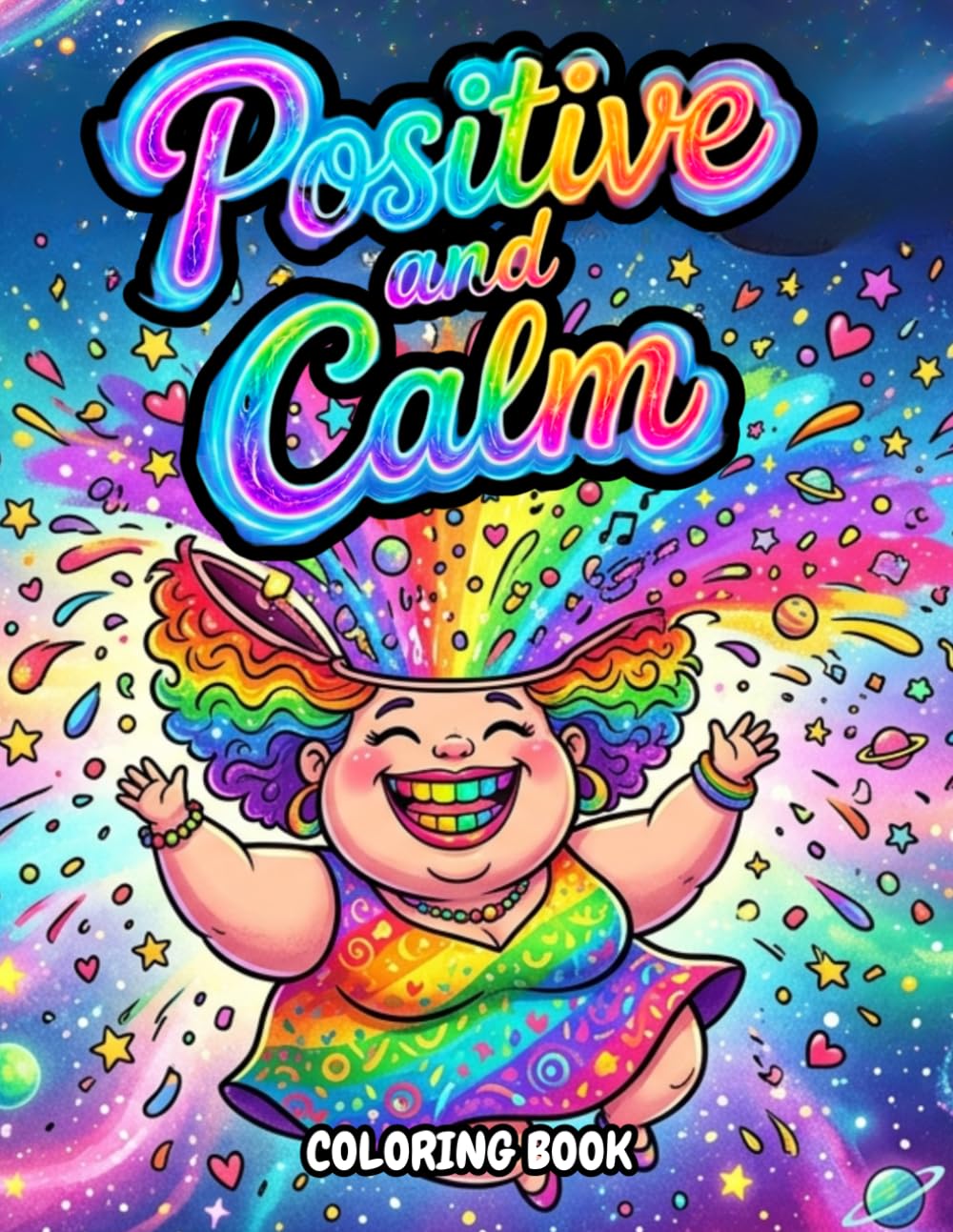 Positive and Calm Coloring Book: Relaxing Phrases for Mental Stillness and Quiet Moments