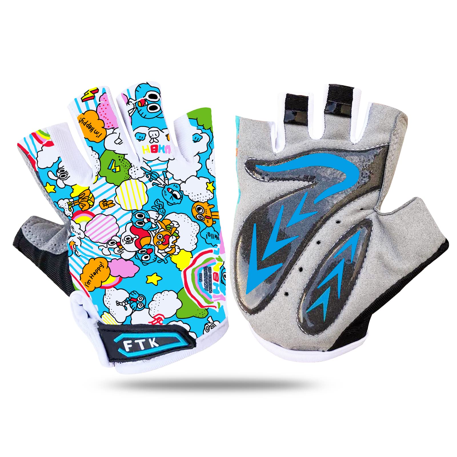 Garçon FINGER TEN Gants Velo Enfant Cyclisme Junior Running Garçon FINGER TEN Gants Velo Enfant Cyclisme Junior Running