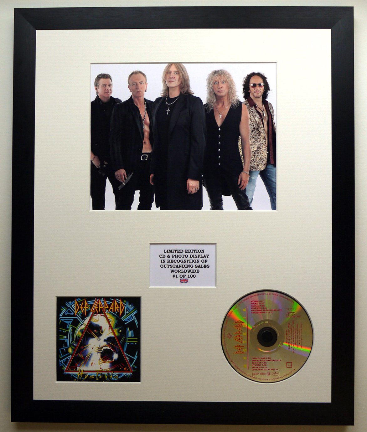 Limited Edition Photo & Cd Display Black Def Leppard/Photo & Cd Display Ltd. Edition Of The Album Hysteria