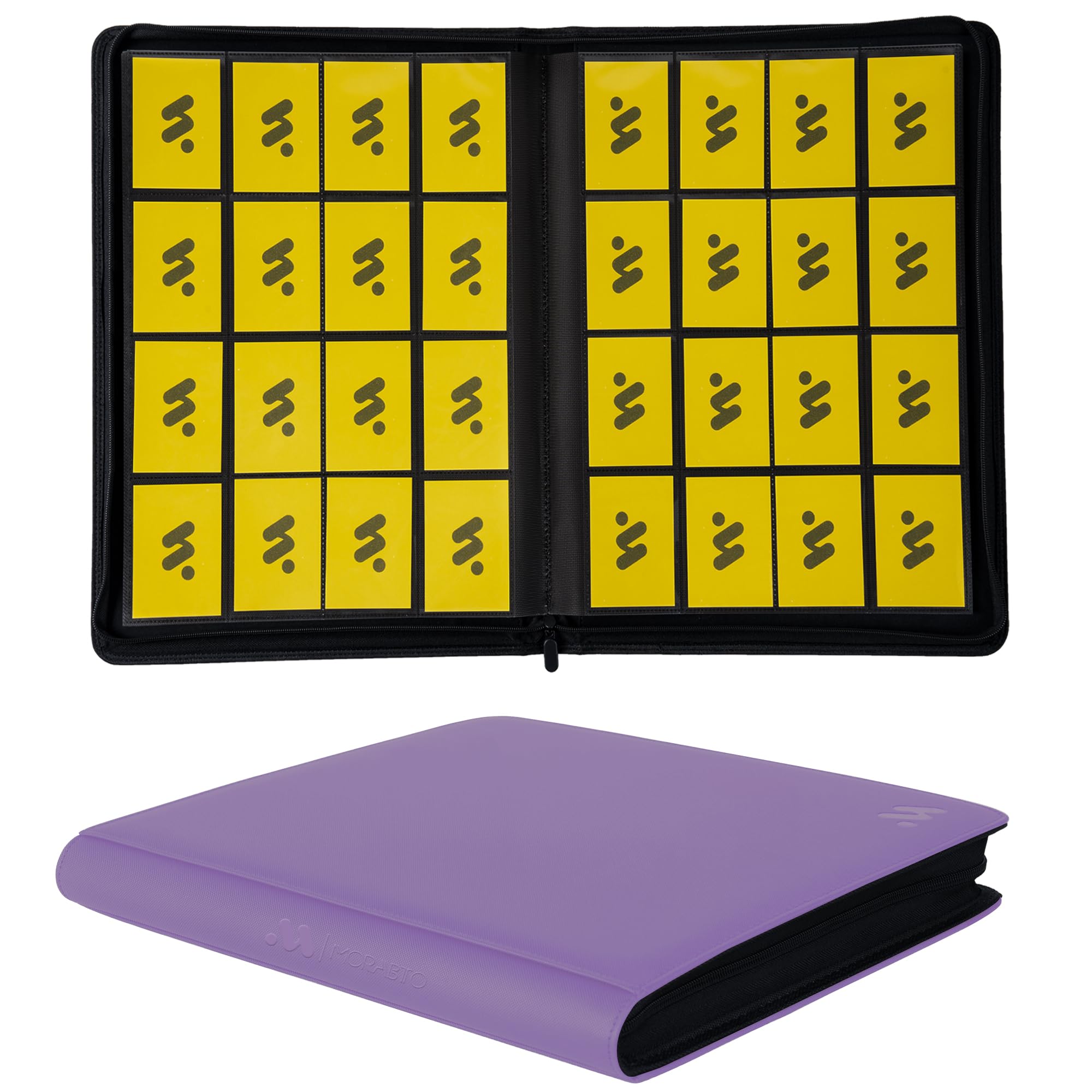 16 Side Loading Pockets Per Page Arkeiliy Ringless Trading Card Binder -  Holds 1024 Cards, 16 Side-Loading Pockets Per Page, Navy Blue MTG Binder