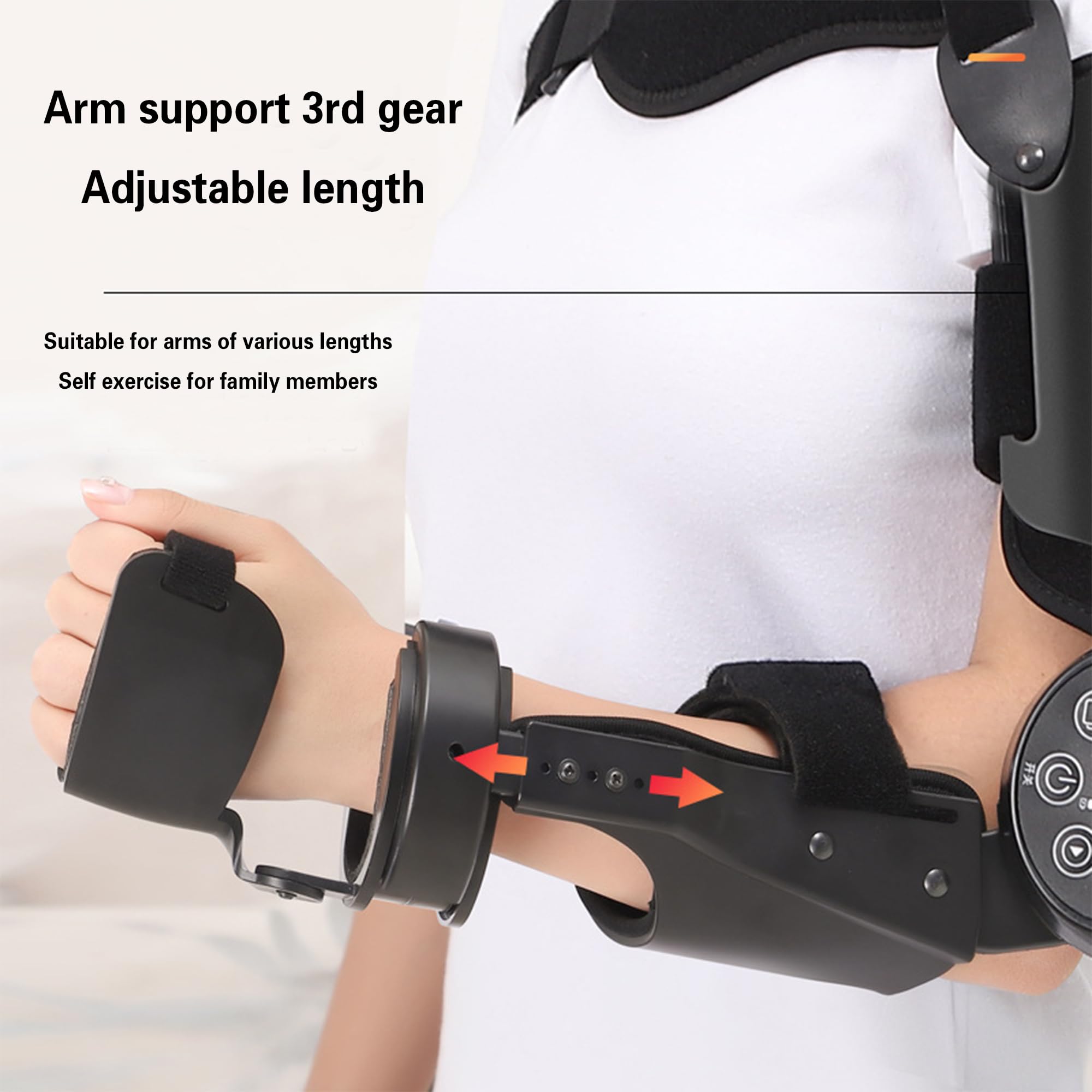 Equipo De Robot De Rehabilitación De Codo Inteligente Eléctrico: Ejercicio De Brazo Con Bisagras Con Codo Con Bisagras Con Control Remoto Inalámbrico Y Para Recuperación De Brazo, Codo Y Mano Right