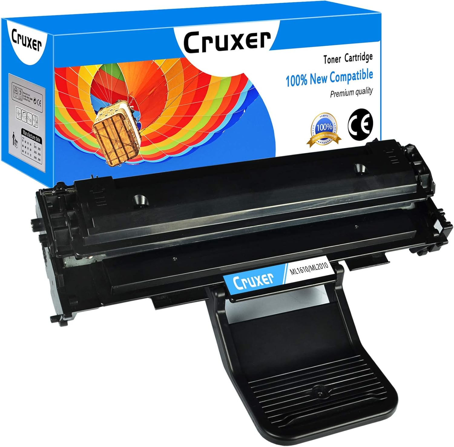 Cruxer Compatible Toner Cartridge Replacement for Samsung ML1610 ML1610D3 Used for ML-1610 ML-1615 ML-2010 ML-2010D3 ML-2015 ML-2510 ML-2571N SCX-4321 SCX-4521 Printer (Black, 1-Pack)