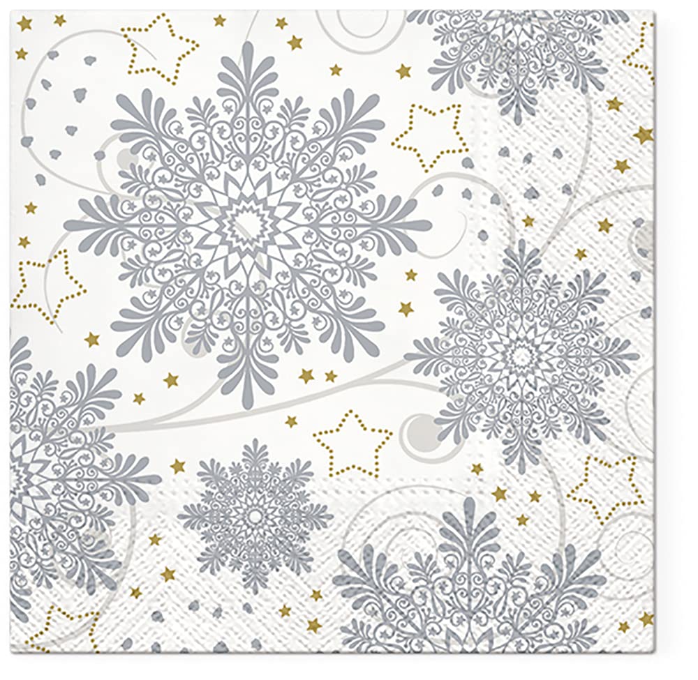 Lot De 20 Serviettes Décoratives En Papier De Soie 3 Plis Pour