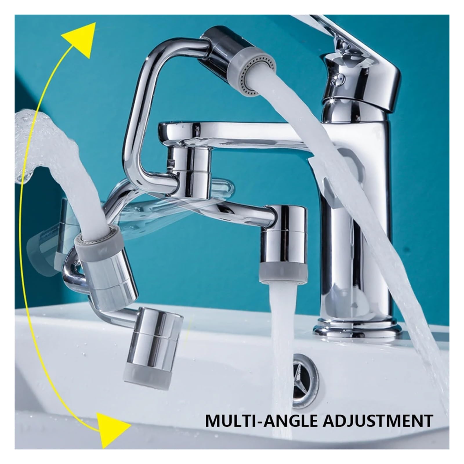 Testa dello spruzzatore con prolunga girevole. Prolunga universale for rubinetto, 2 modalità per rubinetto da cucina(1PCS)