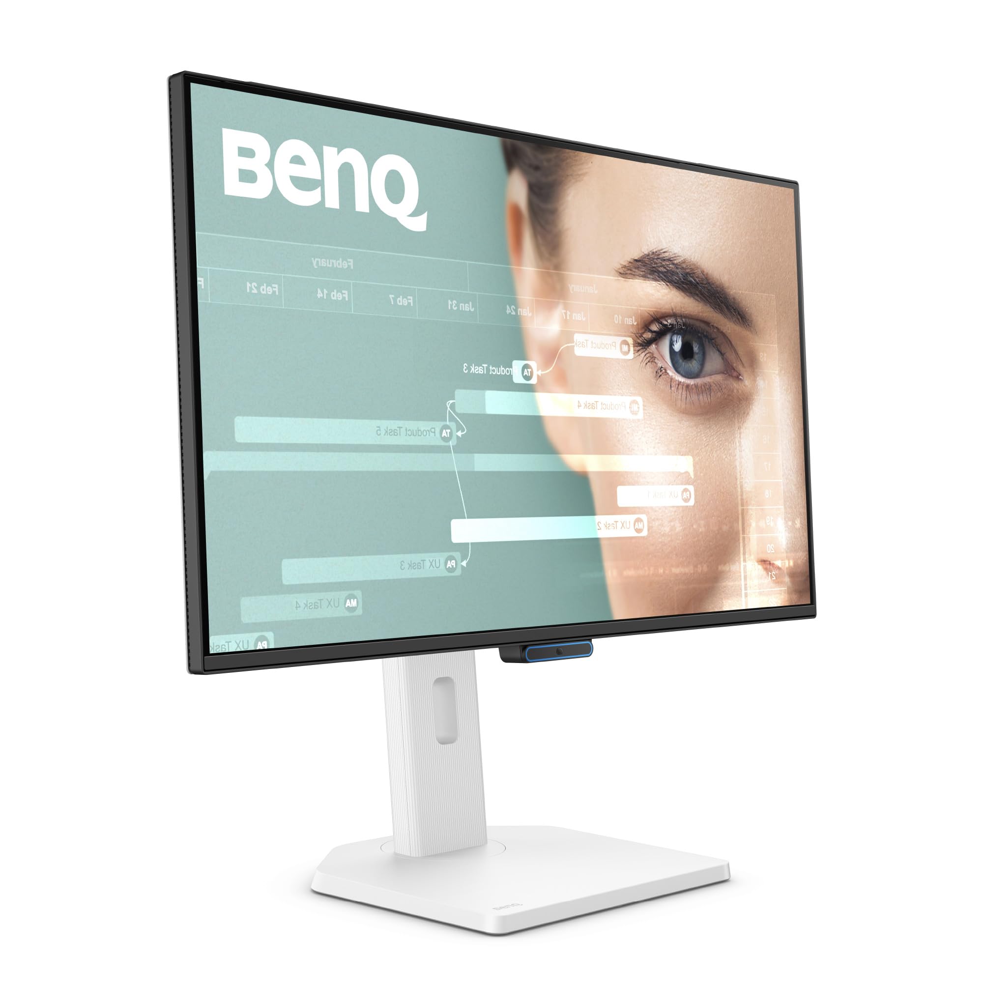 BenQ GW2790TC 27" (68.58cm) IPS 144Hz FHD Eye-Care Monitor |99% sRGB|1500:1 CR|USB-C(20W)| 2Wx2 Speakers|Height, Tilt, Pivott,Swivel| Ultrathin Bezel| HDMI |DP| AMD FreeSync|TÜV 4-Star(White) — Amazon image 3