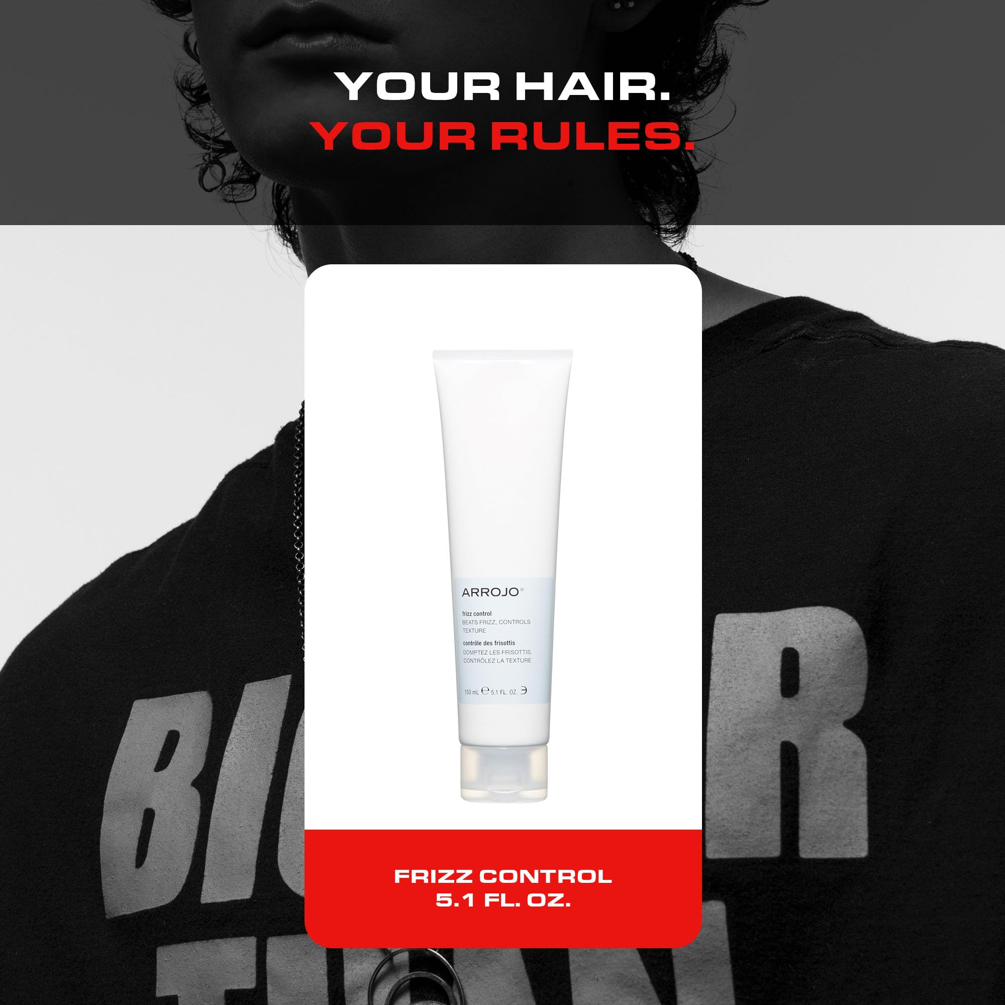 ARROJO Frizz Control Hair Oil – Moisture-Rich Hair Oil for Frizzy Hair w/ Jojoba Oil – Anti-Oxidizing Oil for Hair for Smoothness, Control, & Shine - Anti Frizz Hair Products for Women & Men (5.1 oz)