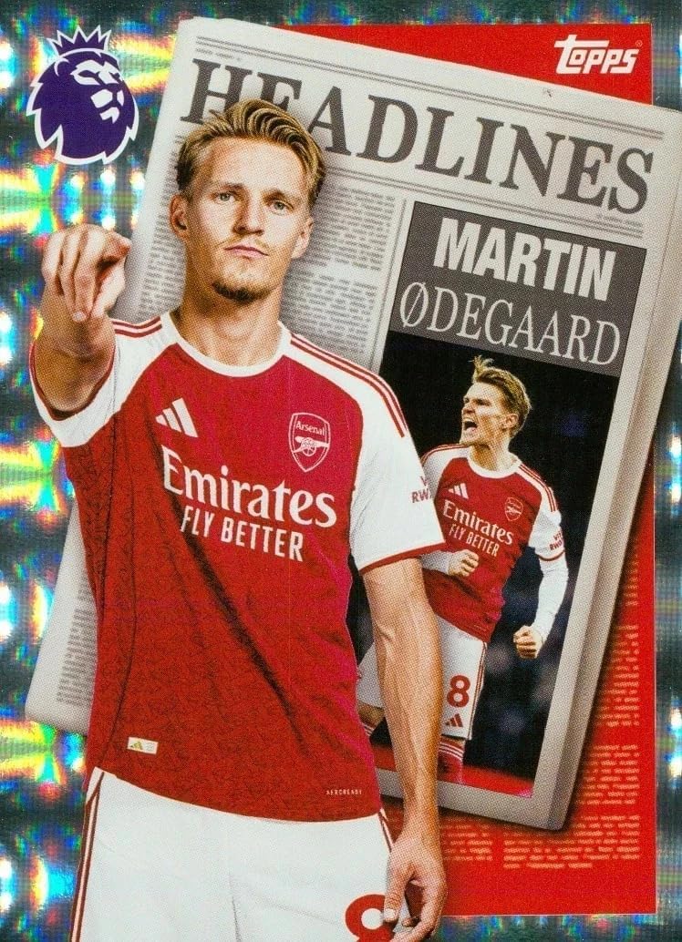 Premier League 2026 Martin Odegaard Headlines Trading Card