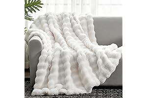 noahas shaggy longfur throw blanket