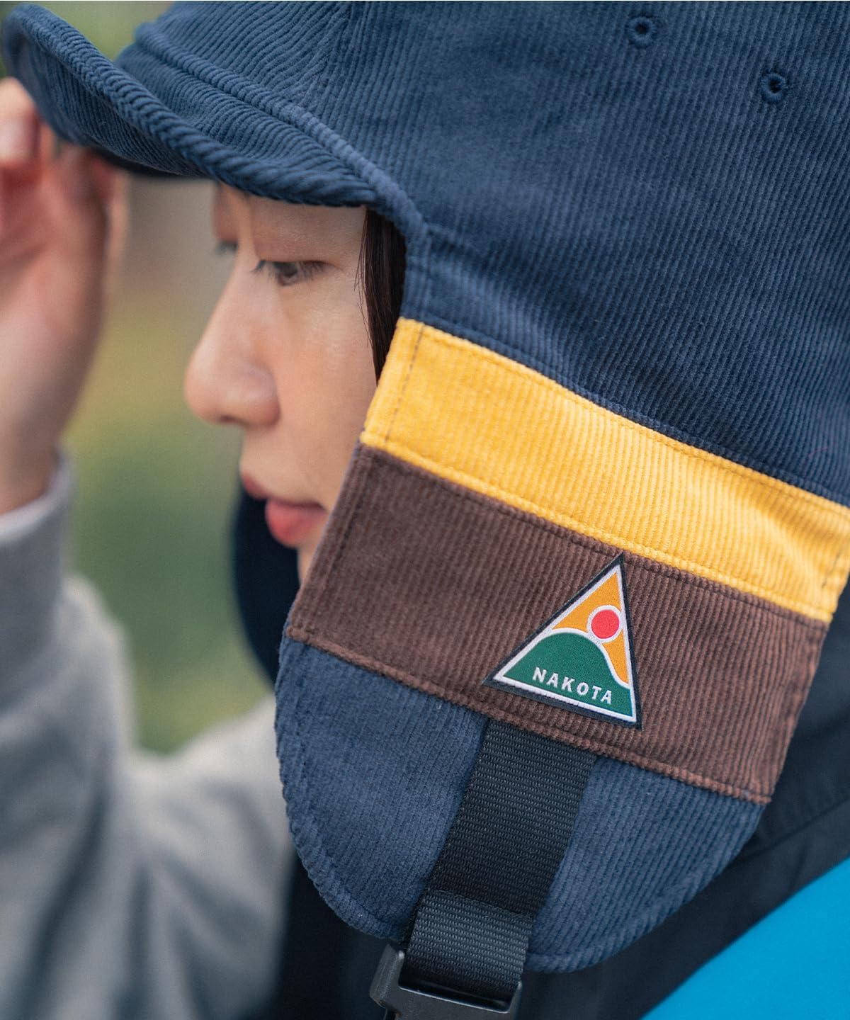 [ナコタ] コーデュロイ パイロット イヤーフラップ フライトキャップ メンズ レディース 柄 防寒 秋 冬 キャンプ アウトドア