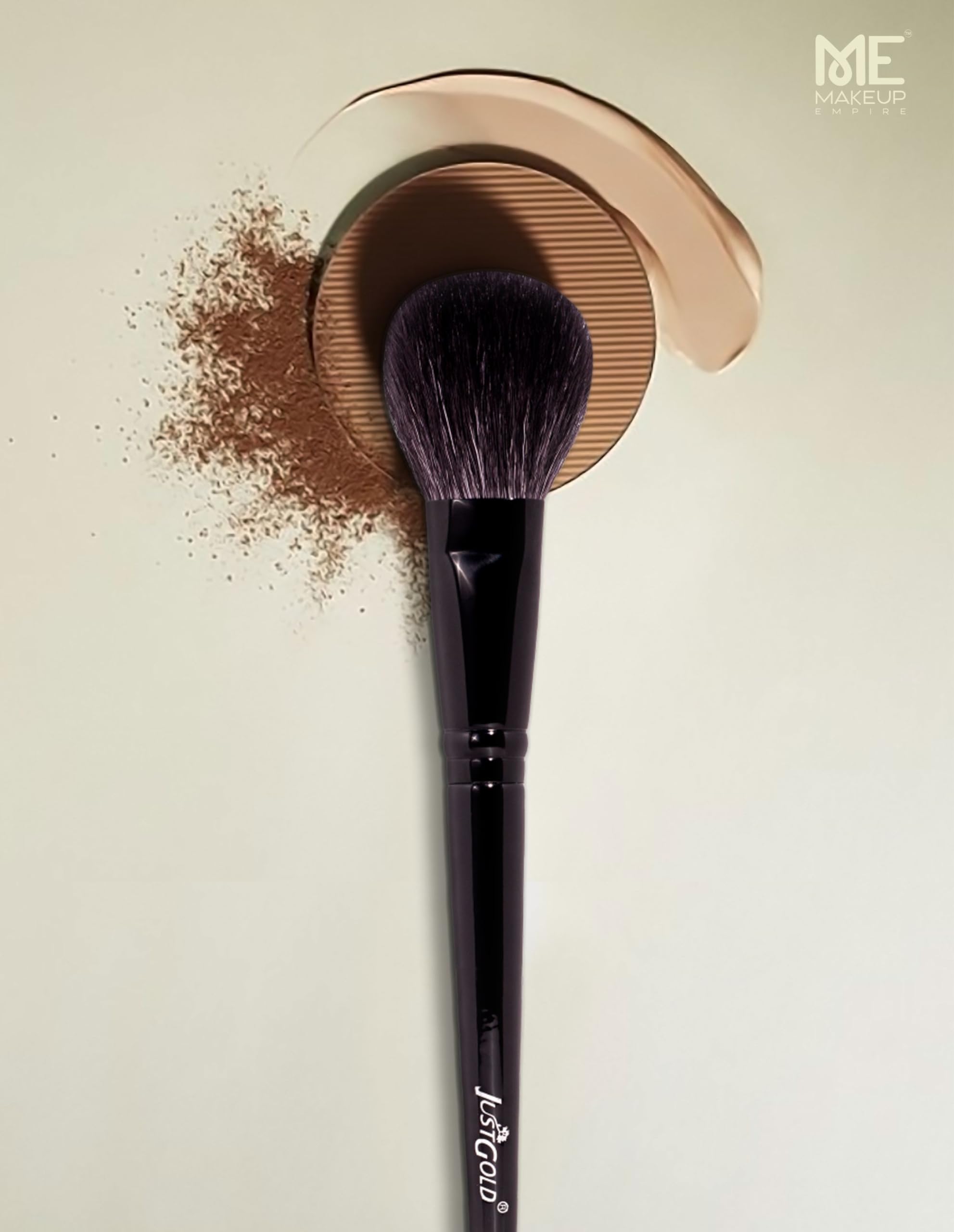 JustGold Flat Shader Concealer Brush for Applying or Blending Cream Contour or Cover Foundation #55 - Image 5 thumbnail