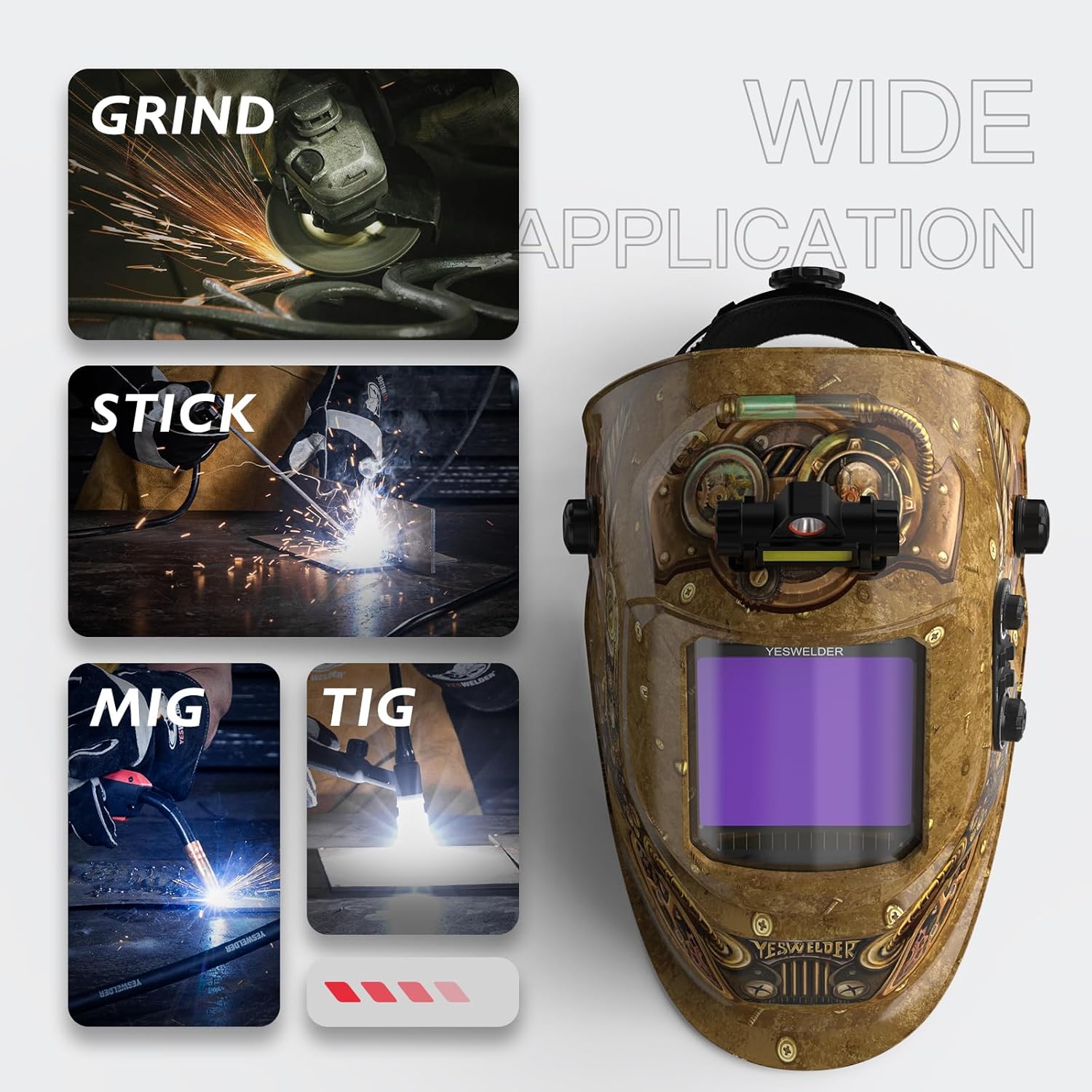 Versatile YESWELDER Welding Helmet